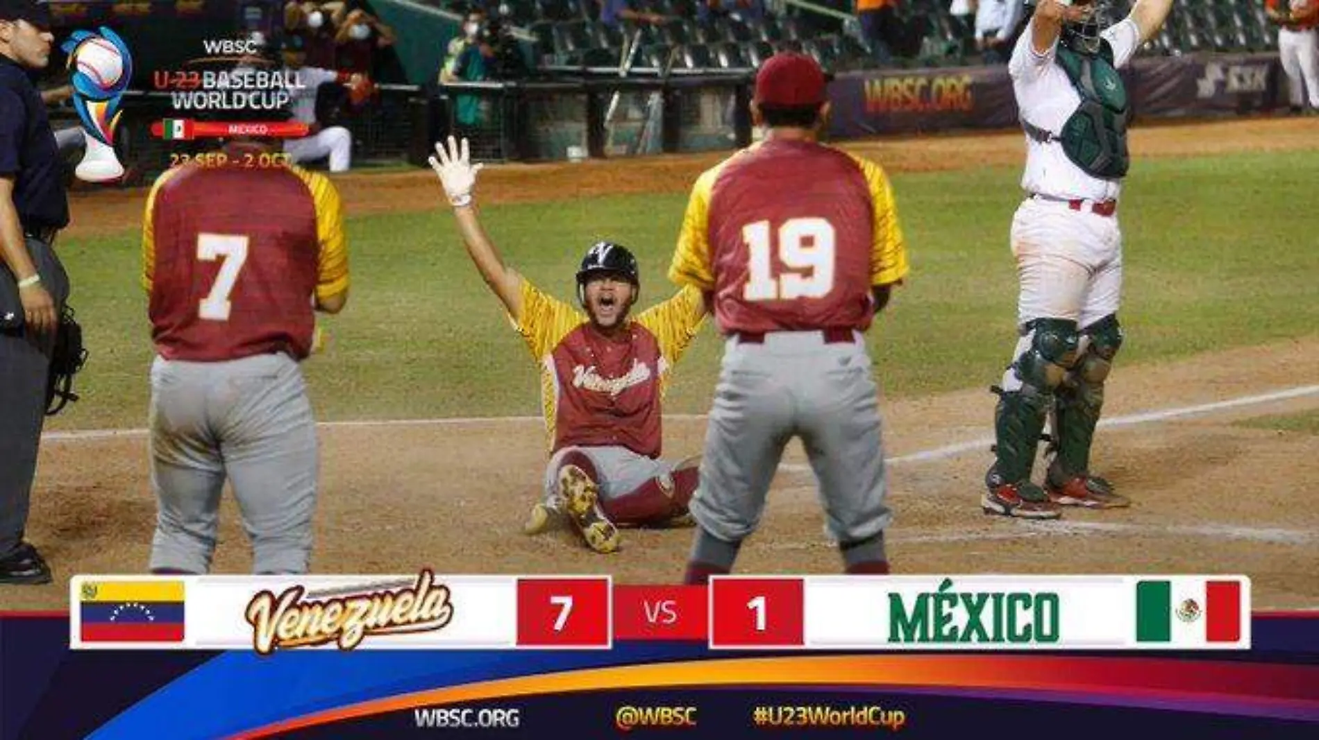 México vs Venezuela              (Cortesía @WBSC)